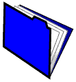 Blue file folder